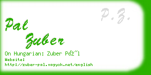 pal zuber business card